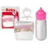 Zestaw Dla Lalek Akcesoria Smoczek Butelka Pieluch