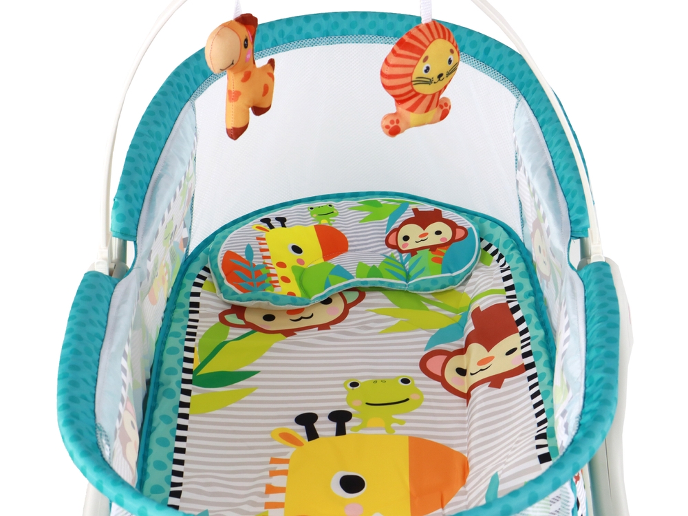 Wielofunkcyjne Łóżeczko Bujaczek 2w1 Mata Dziecięc