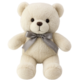 Pluszowa Maskotka Przytulanka Miś Z Kokardą Happy