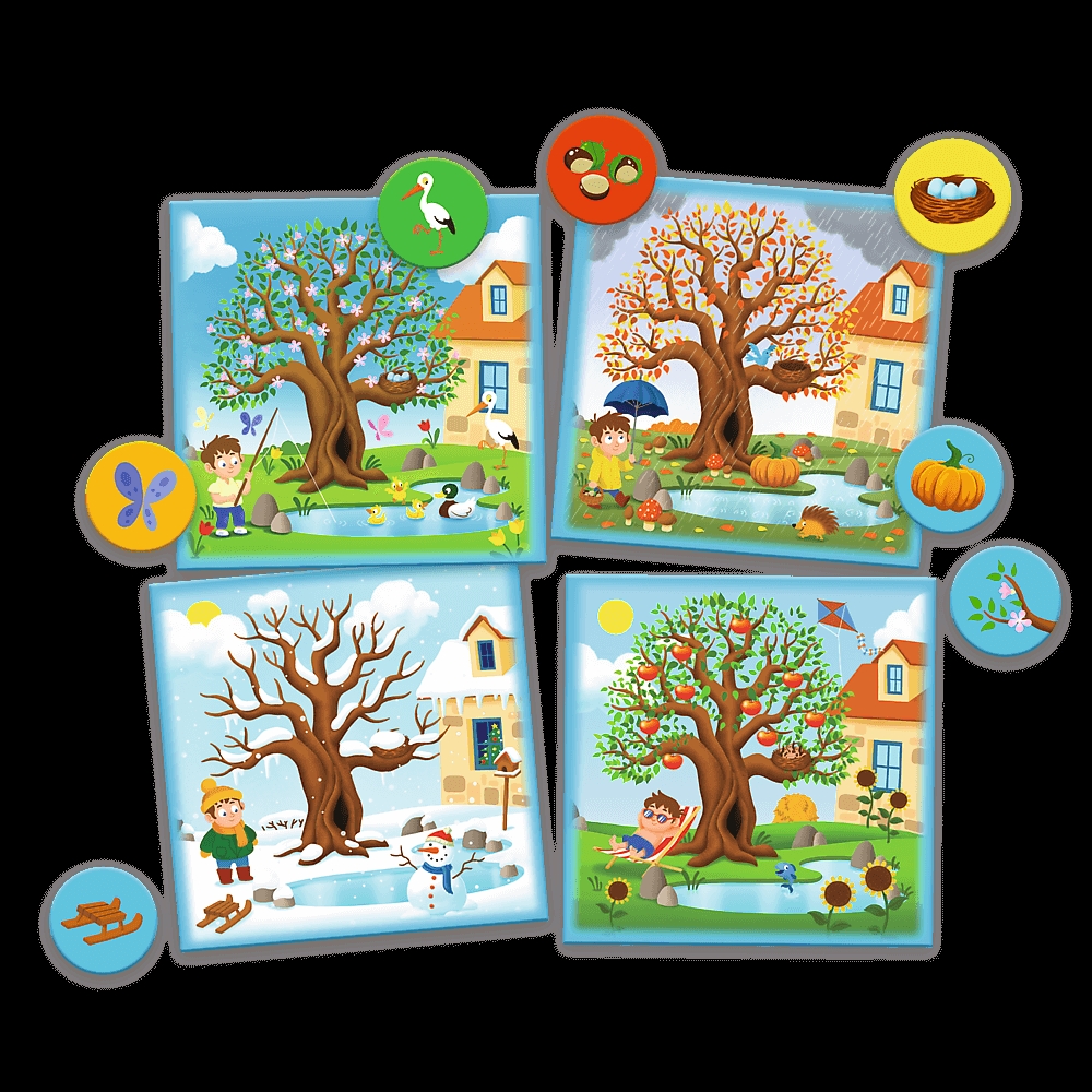 Gra Edukacyjna Pory Roku z Serii ABC Malucha Trefl