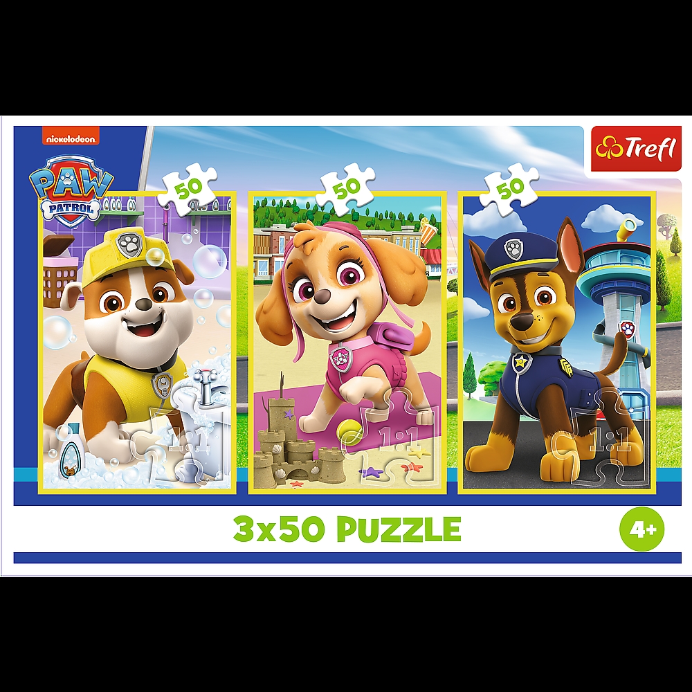 PUZZLE 3x50 Nasze pieski /Psi Patrol 34878