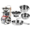 Zestaw Garnków i Patelni Ze Stali Nierdzewnej 8 El