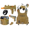 Zestaw Wojskowy Broń Maska Lornetka Kamizelka Komp