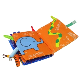 Książeczka Miękka Zwierzęta Dżungli Kolorowa