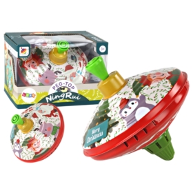 Bączek Metalowy Wirujący Święty Mikołaj Zabawka Tr