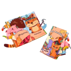 Miękka Książeczka Edukacyjna Szeleszcząca Zwierzęt