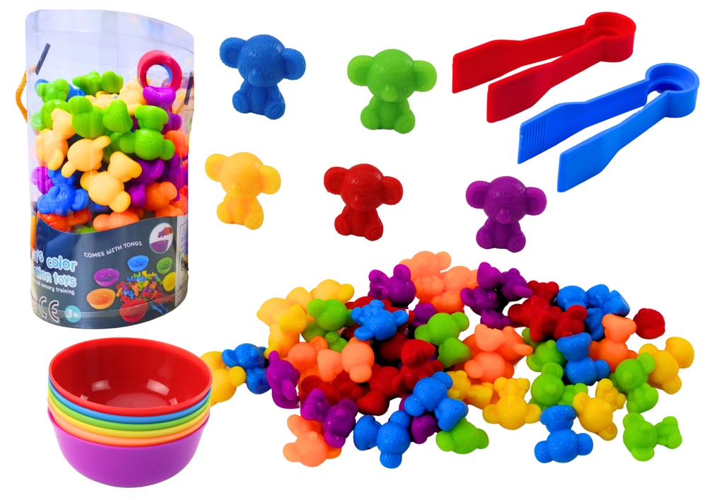 Zabawka Do Sortowania Kolorów Zwierzęta Miś Żaba 3