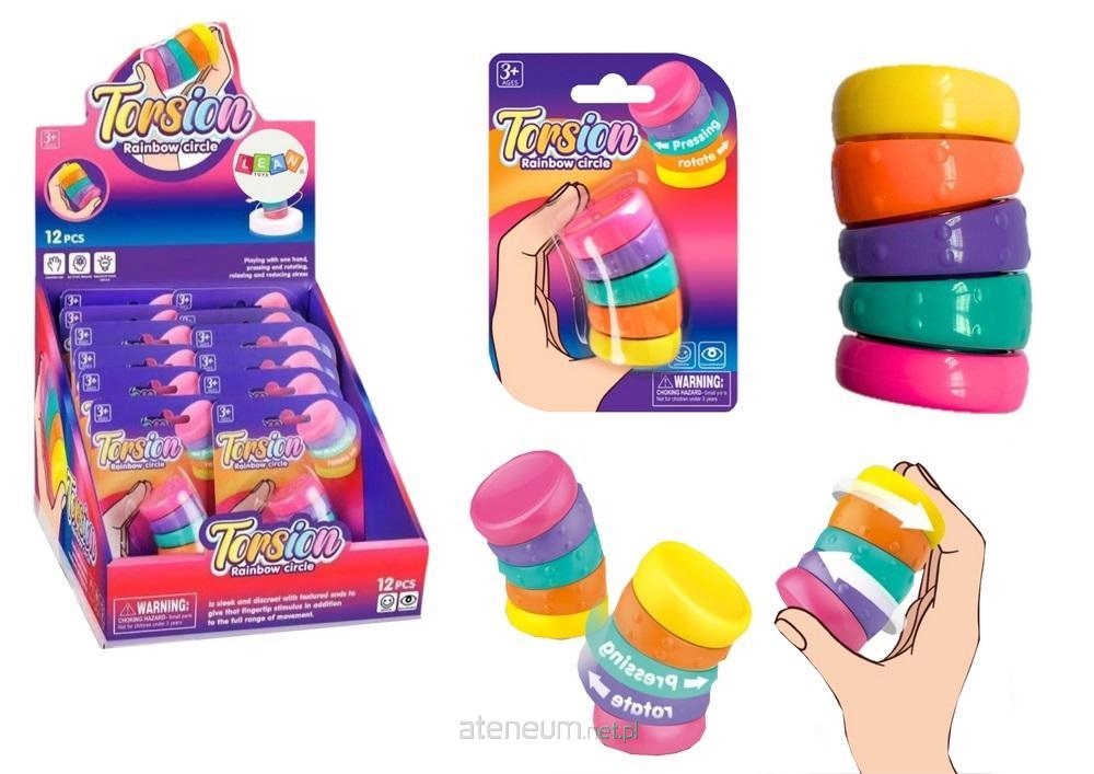 Zabawka Sensoryczna Antystresowe Tęczowe Kółka Rot