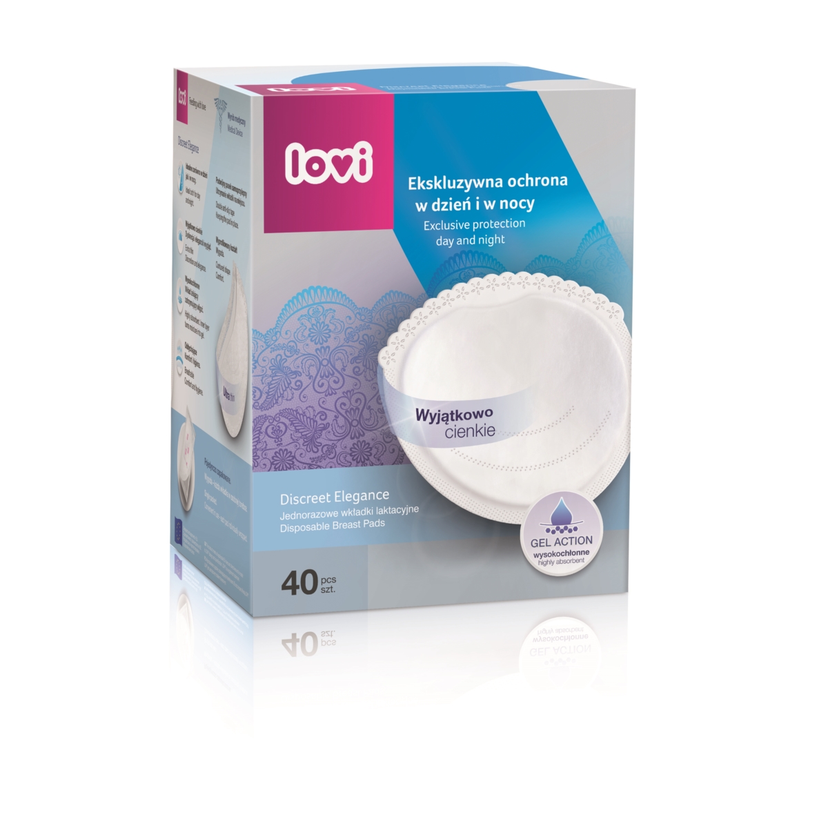 LOVI WKŁADKI LAKTACYJNE 40SZT BIAŁE