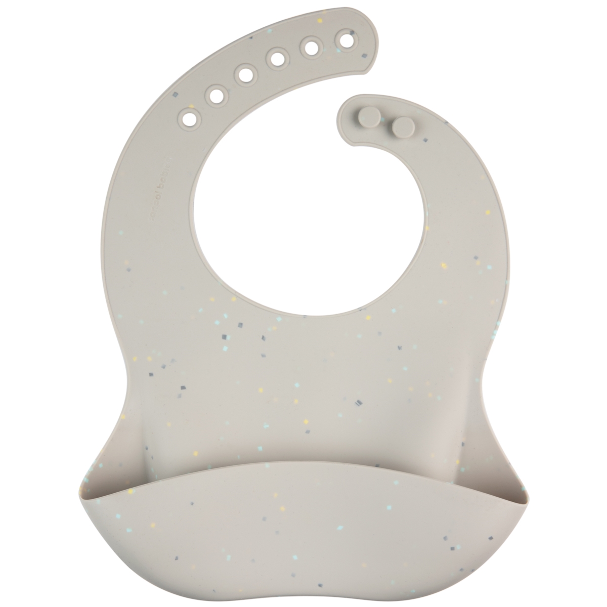 CANPOL ŚLINIAK SILIKONOWY Z KIESZONKĄ DOTS