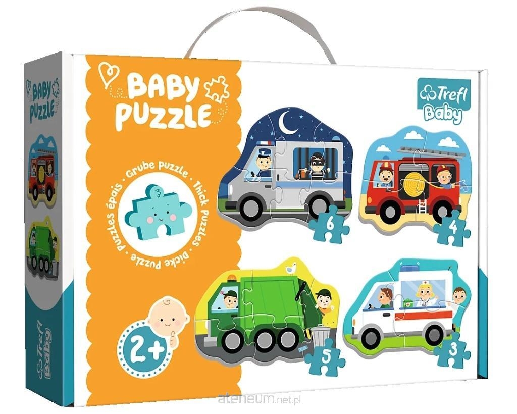PUZZLE BABY CLASSIC Pojazdy i zawody /T.Baby 36071