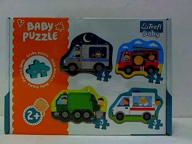 PUZZLE BABY CLASSIC Pojazdy i zawody /T.Baby 36071