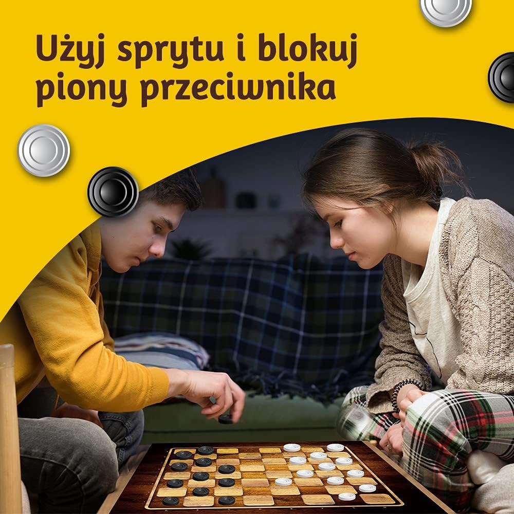 Gra Planszowa Warcaby i Młynek Trefl 01681