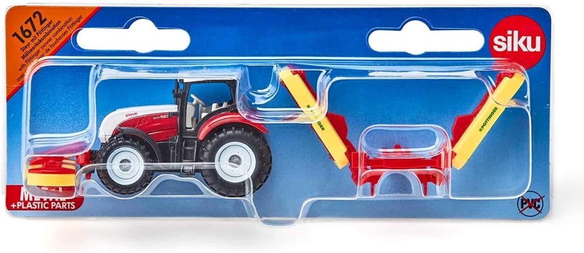SIKU 1672 TRAKTOR STERY Z KOSIARKĄ