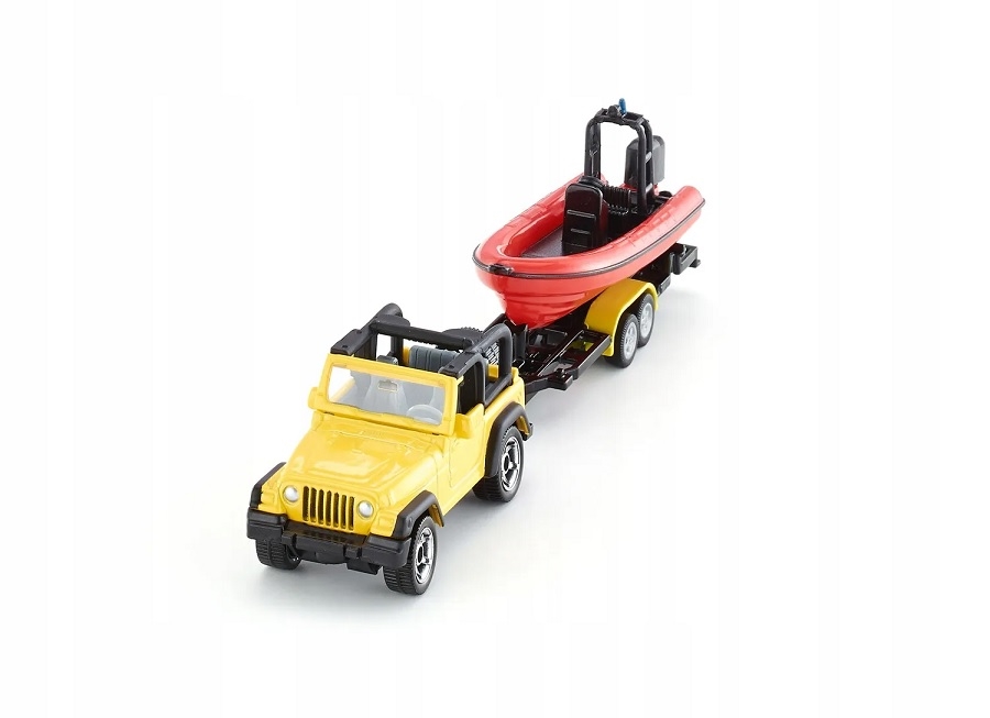 SIKU 1658 JEEP Z ŁODZIĄ
