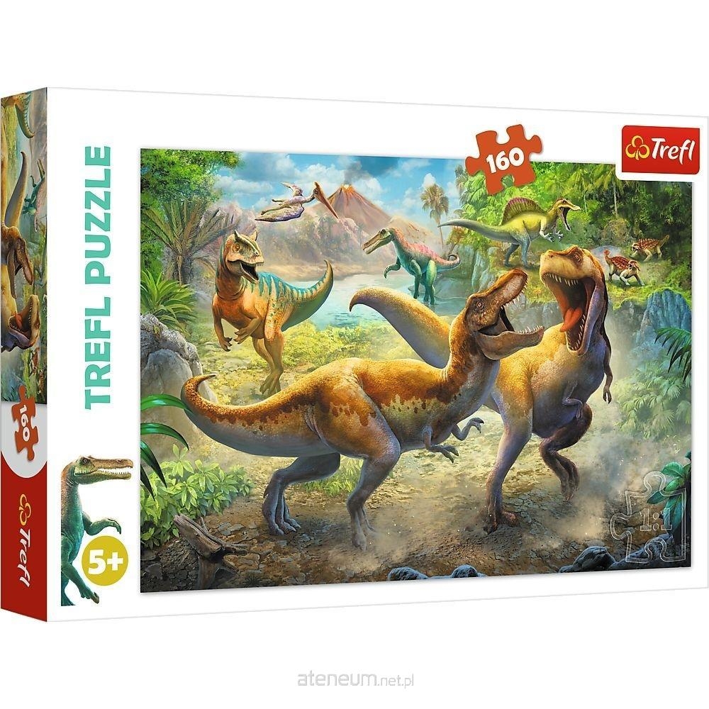 PUZZLE 160 DINOZAURY WALCZĄCE
