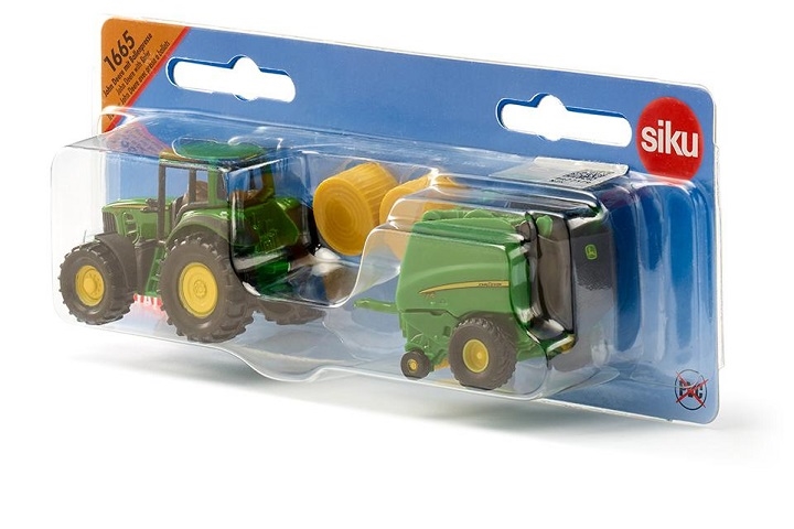 SIKU TRAKTOR Z PRASĄ