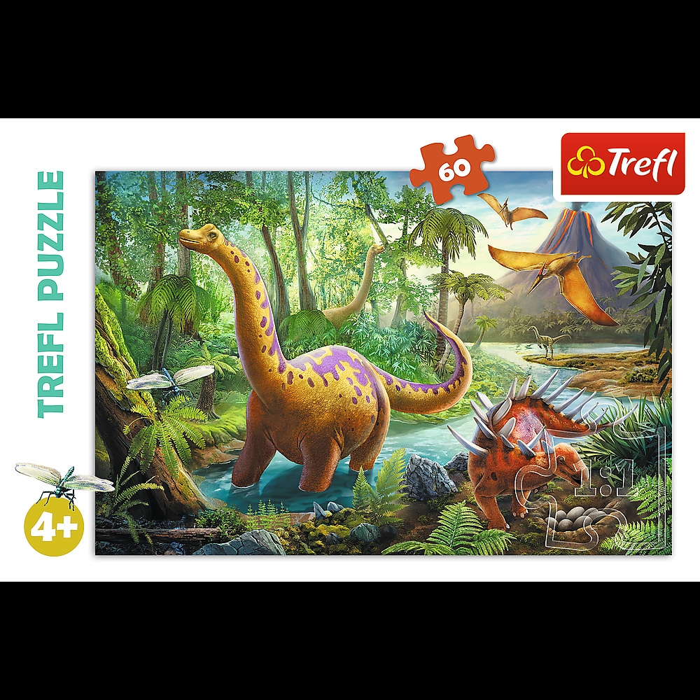 PUZZLE 60 WĘDRÓWKA DINOZAURÓW