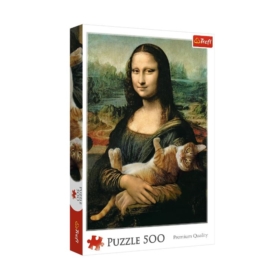 TREFL - PUZZLE 500 - MONA LISA I KOT MRUCZEK 37294
