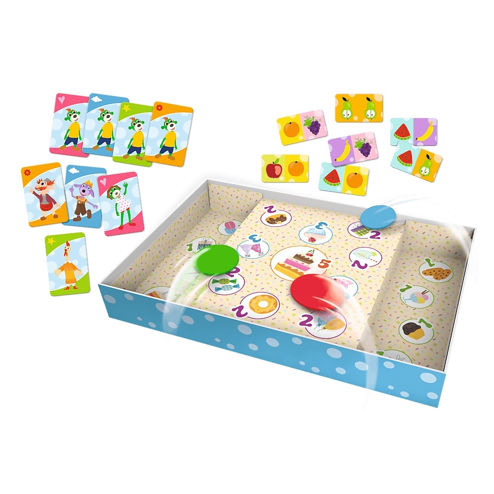 Gra 3w1 Domino Pchełki Kuku Rodzina Treflików 0192