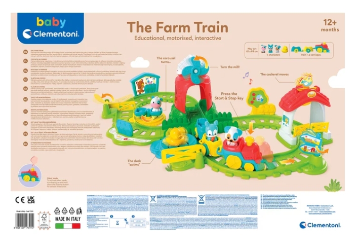 Interaktywny Pociąg Farmera Clementoni 17391