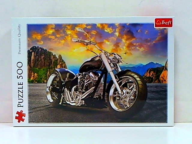 Puzzle 500 el. Czarny motocykl 37384