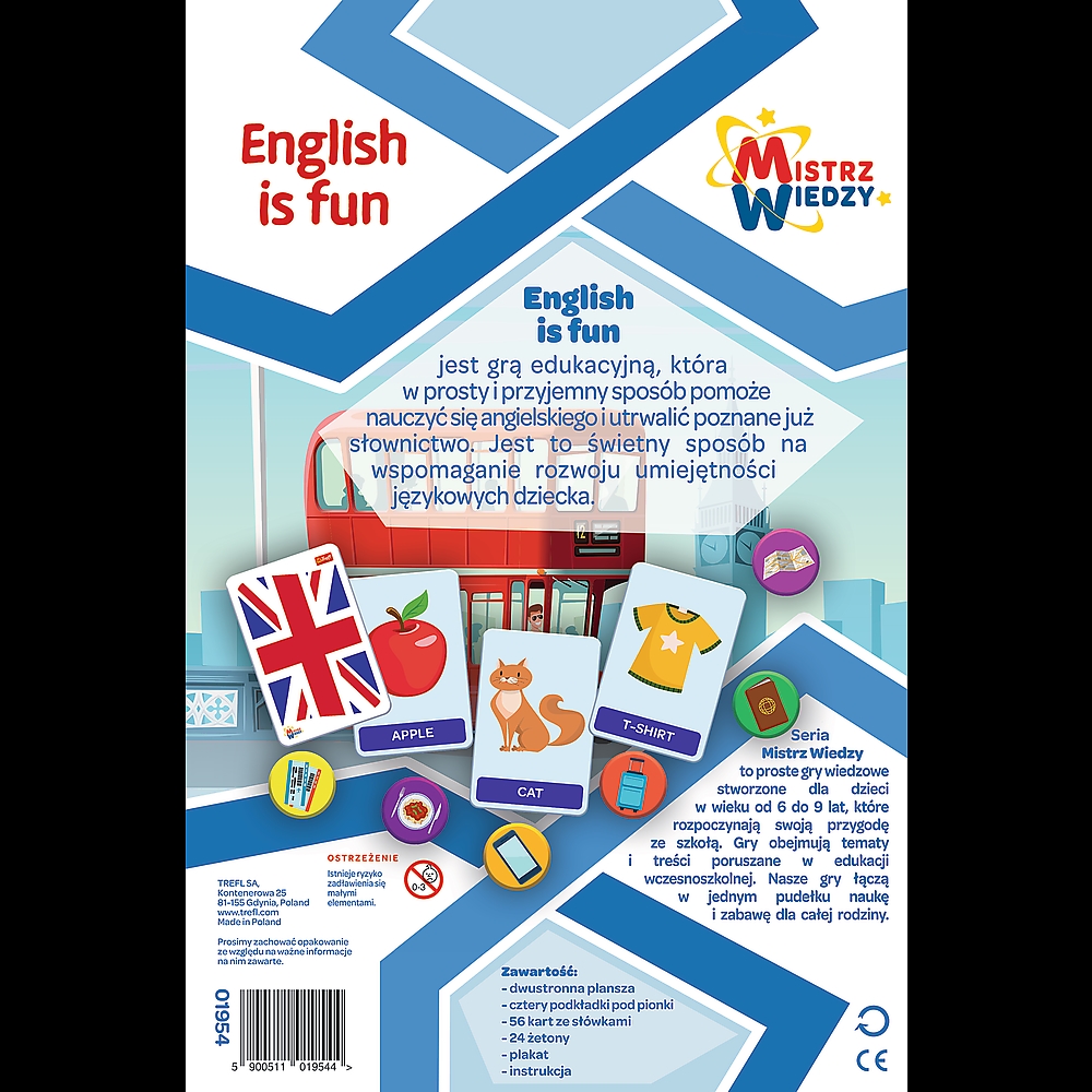 Gra Edukacyjna English is Fun z Serii Mistrz Wiedz
