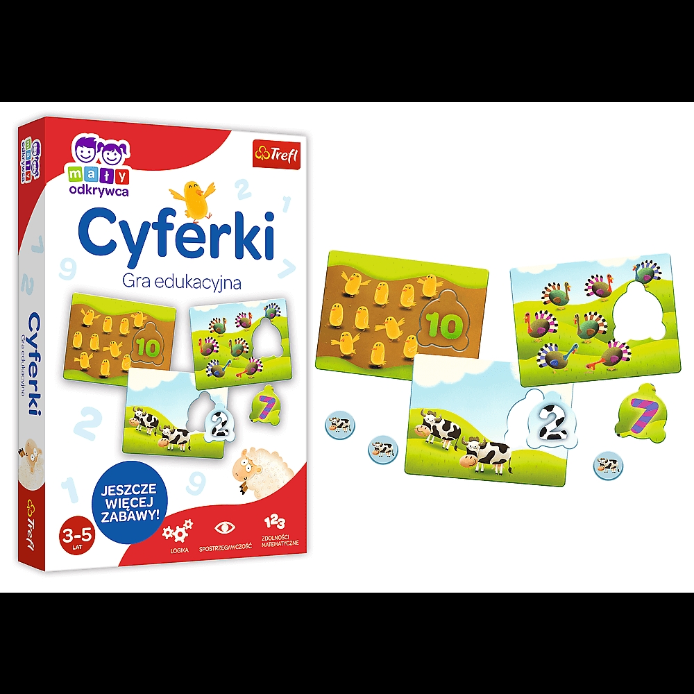 Gra edukacyjna Cyferki z Serii Mały Odkrywca Trefl