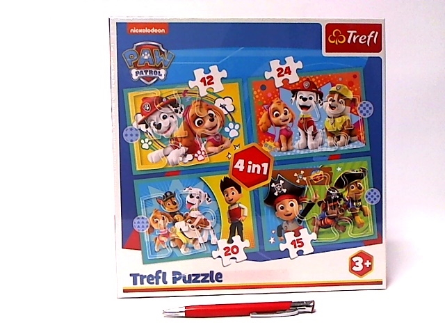 Puzzle - 4w1 (12, 15, 20, 24) - Wesoła ekipa Psieg