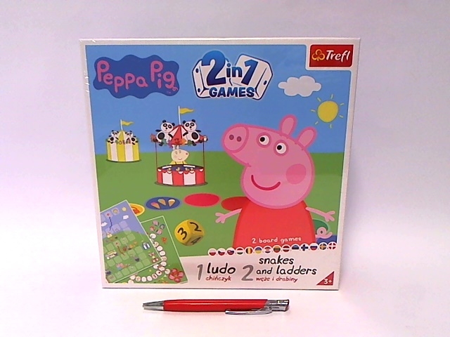 Gra 2w1 Chińczyk Węże i drabiny Świnka Peppa 2067