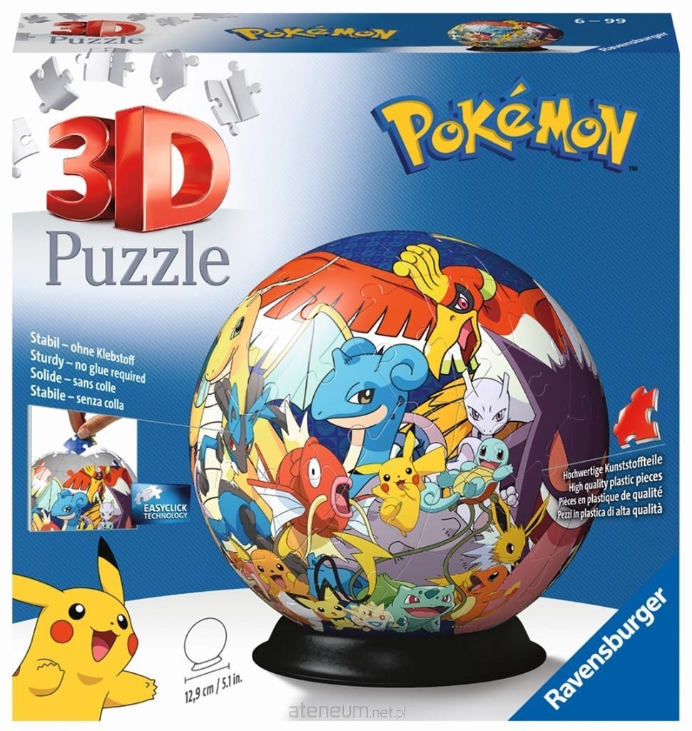 Puzzle 3D 72 Kula Pokemon
