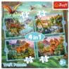 Puzzle - 4w1 (12, 15, 20, 24) - Wyjątkowe dinozaur