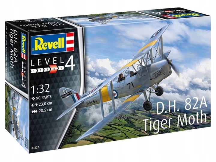 REVELL samolot D.H. 82A Tiger Moth 03827
