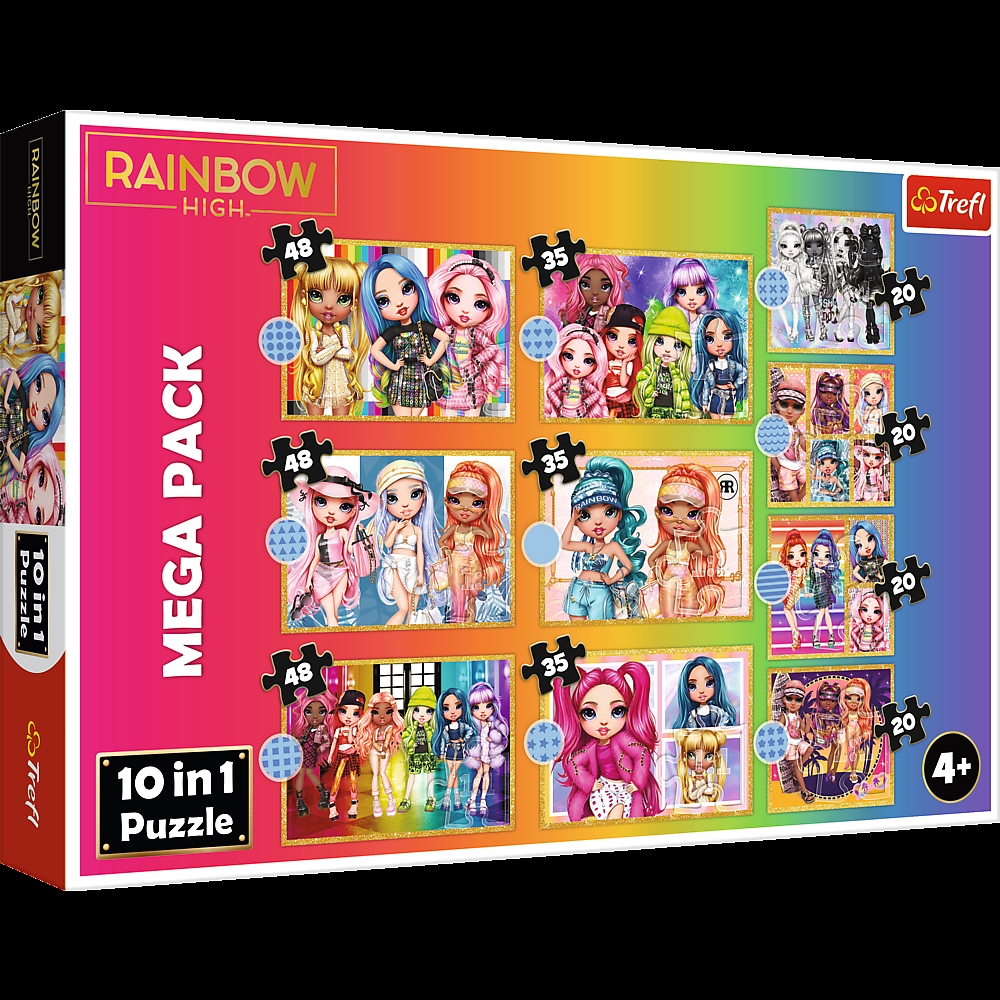 TREFL PUZZLE 10W1 KRAINA LALEK RAINBOW