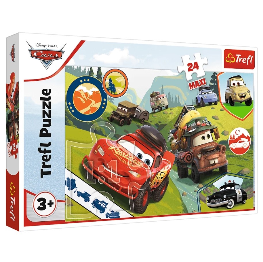 PUZZLE MAXI 24 Wesołe auta /Disney Cars3 14352