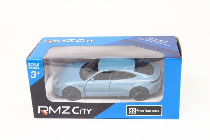 Model RMZ Porsche Taycan Turbo blue K-954 19543