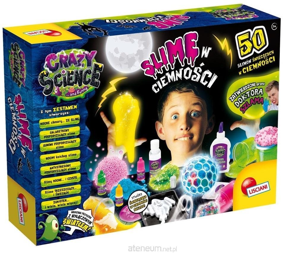 Lisciani Crazy Science Slime w ciemn.PL89239