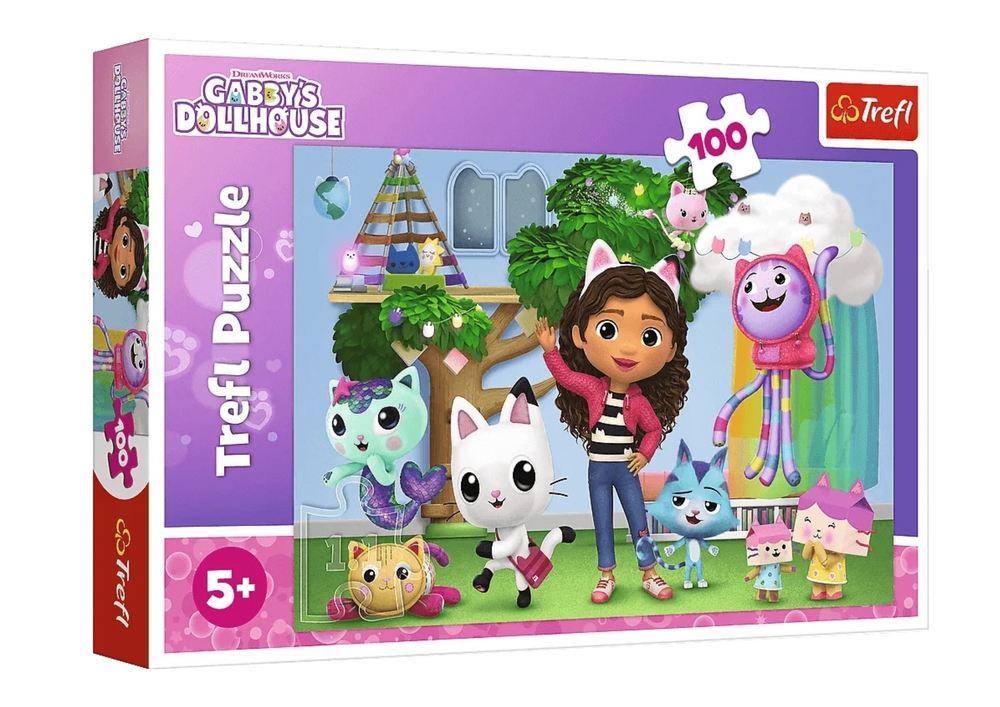 Puzzle - 100 - Koci Domek Gabi - Universal Gabbys