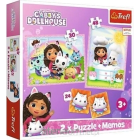 Puzzle - 2w1+memos - Gabi z Kocim Przyjacielem- Un