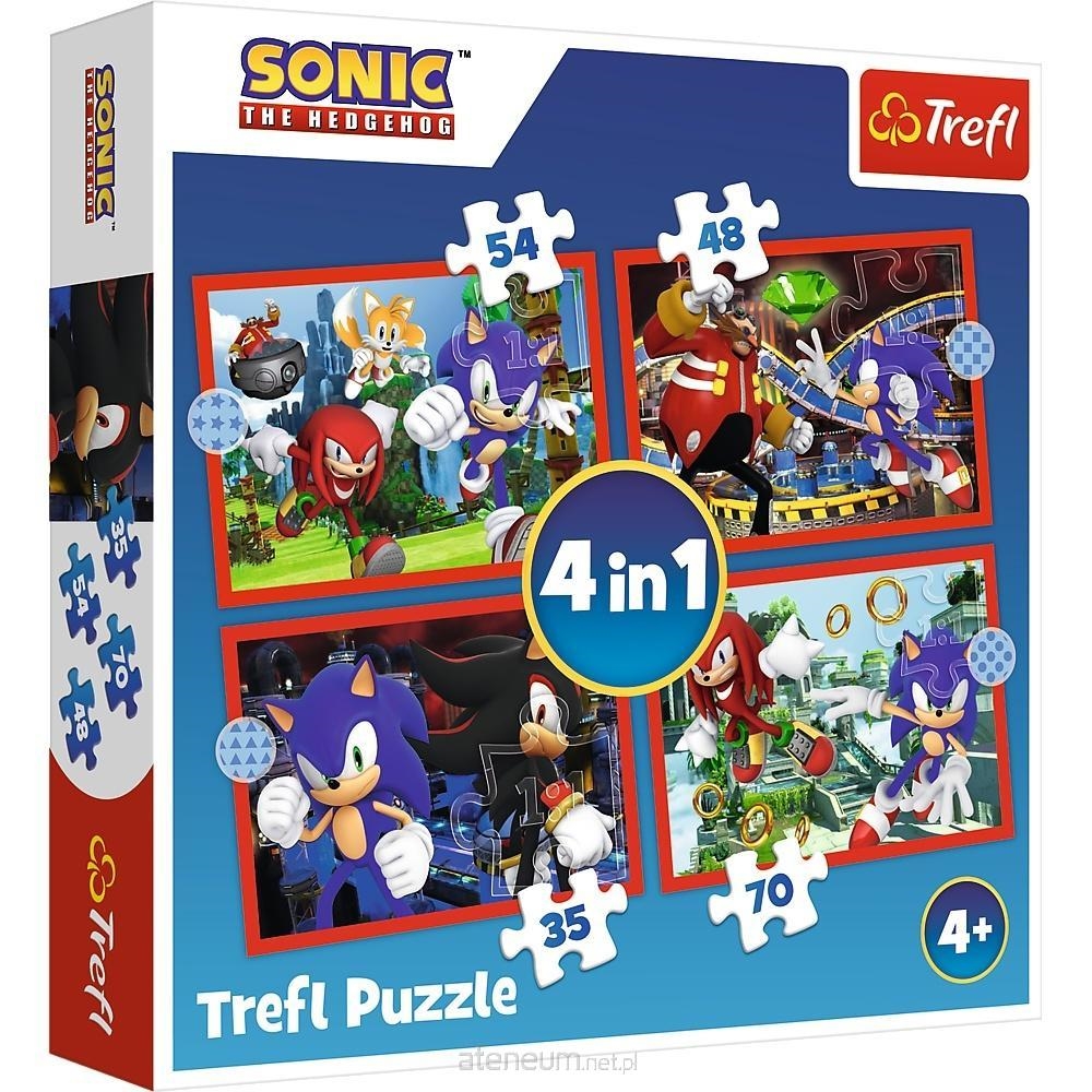 Puzzle - 4w1 - Przygody Sonica - SEGA Sonic The He