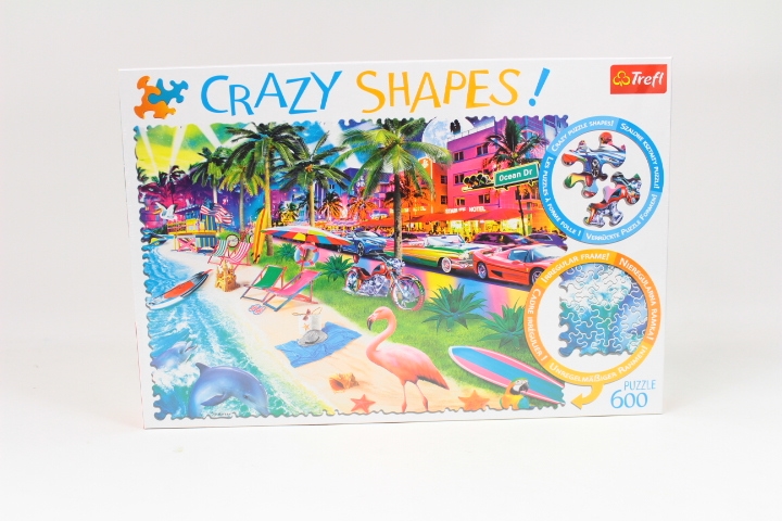PUZZLE 600 Crazy Shapes Plaża w Miami 11132