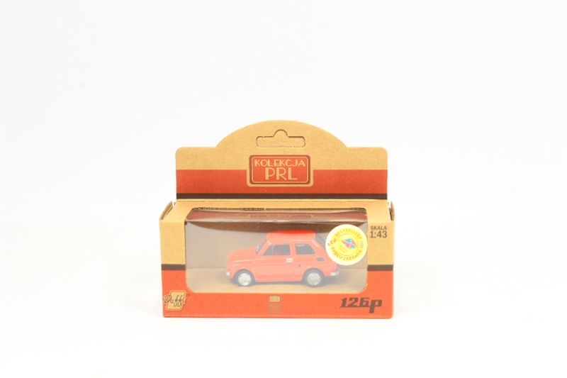 Kolekcja PRL Fiat 126p czerwony