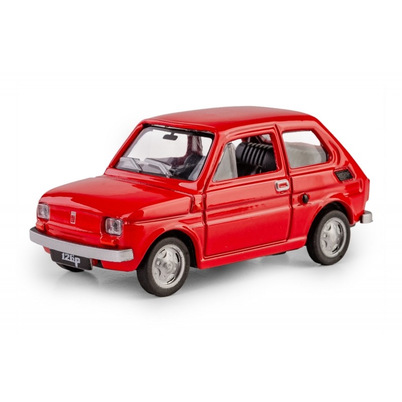 Kolekcja PRL Fiat 126p czerwony
