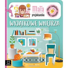 ALBUM Z NAKLEJKAMI WYJĄTKOWE WNĘTRZA