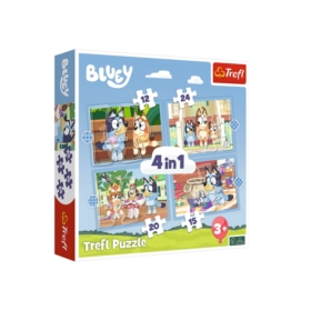 Puzzle - 4w1 - Bluey i jego świat 34637