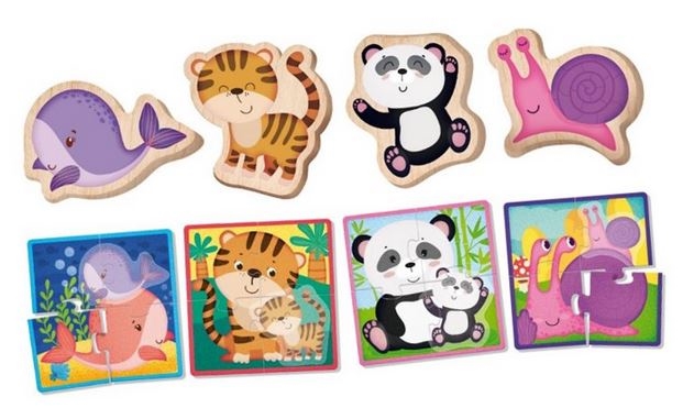 MONTESORI PUZLE ZE ZWIERZETAMI