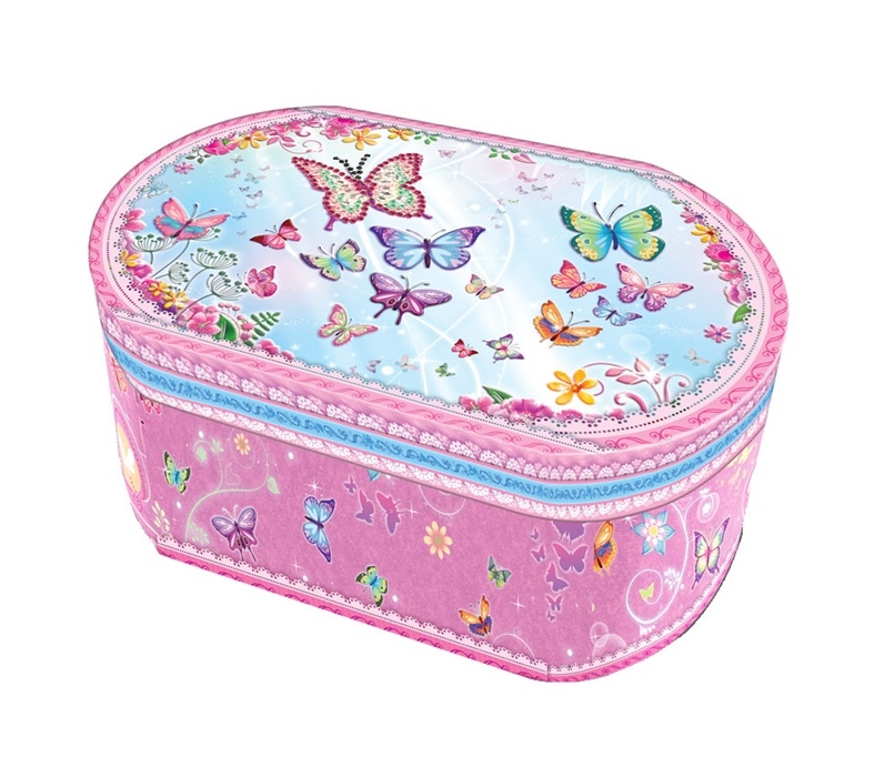 POZYTYWKA OWALNA Z MOTYLEM