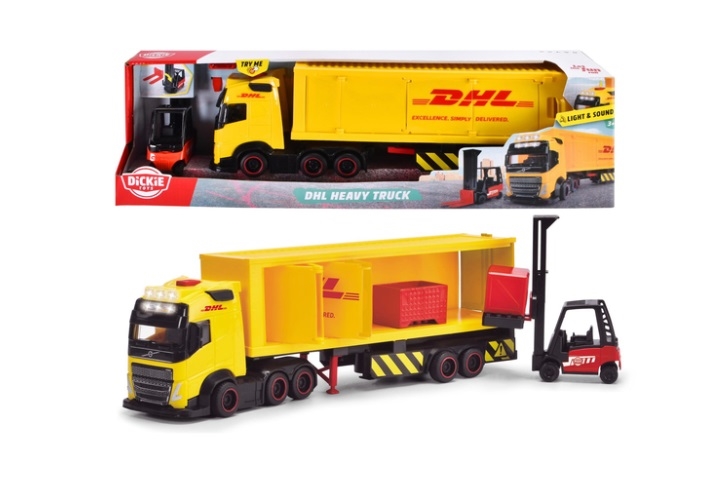 Dickie City ciężarówka+naczepa DHL św/dźw 374-7018