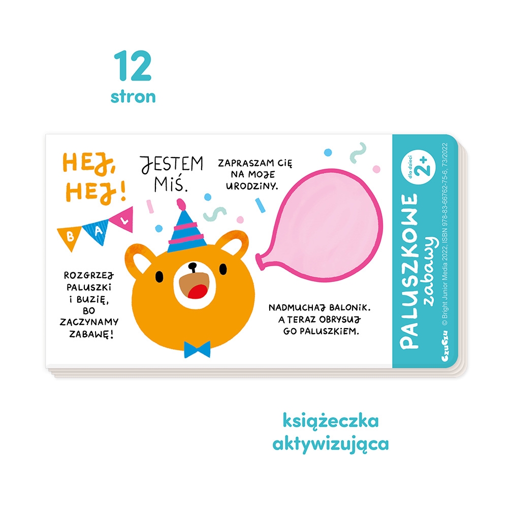 CZUCZU KSIĄŻECZKA EDUK PALUSZKOWE ZABAWY 2+