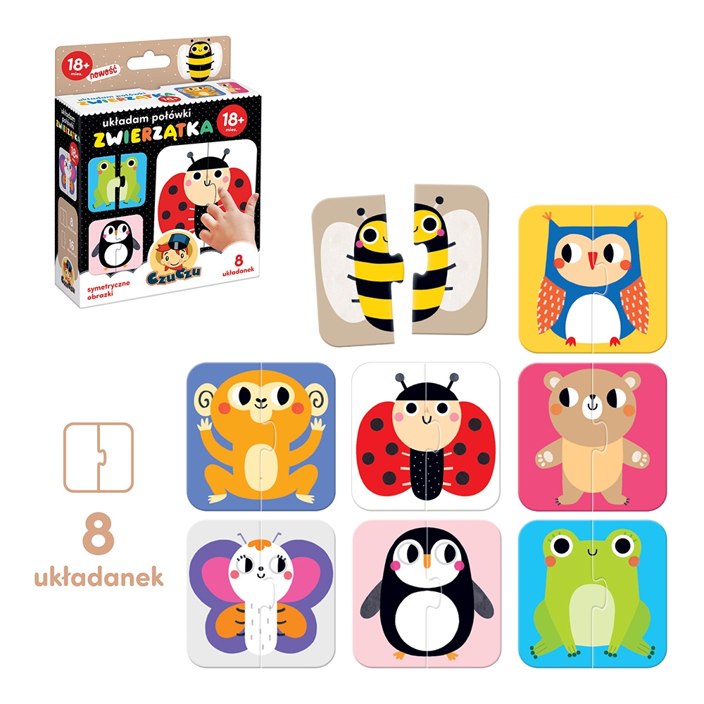 CZUCZU UKŁADAM POŁÓWKI ZWIERZĘTA